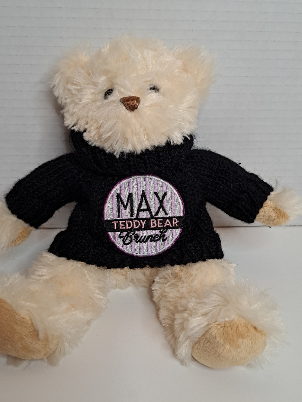 Douglas Teddy Bear Cuddle Toy "Max Brunch" Cream Fuzzy Bear Model 12701